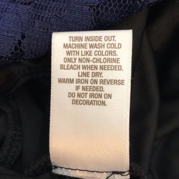 Navy blue lace size 4 dress - Picture 10 of 10